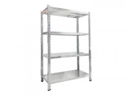 4 Tier light duty galvanized angle iron shelving